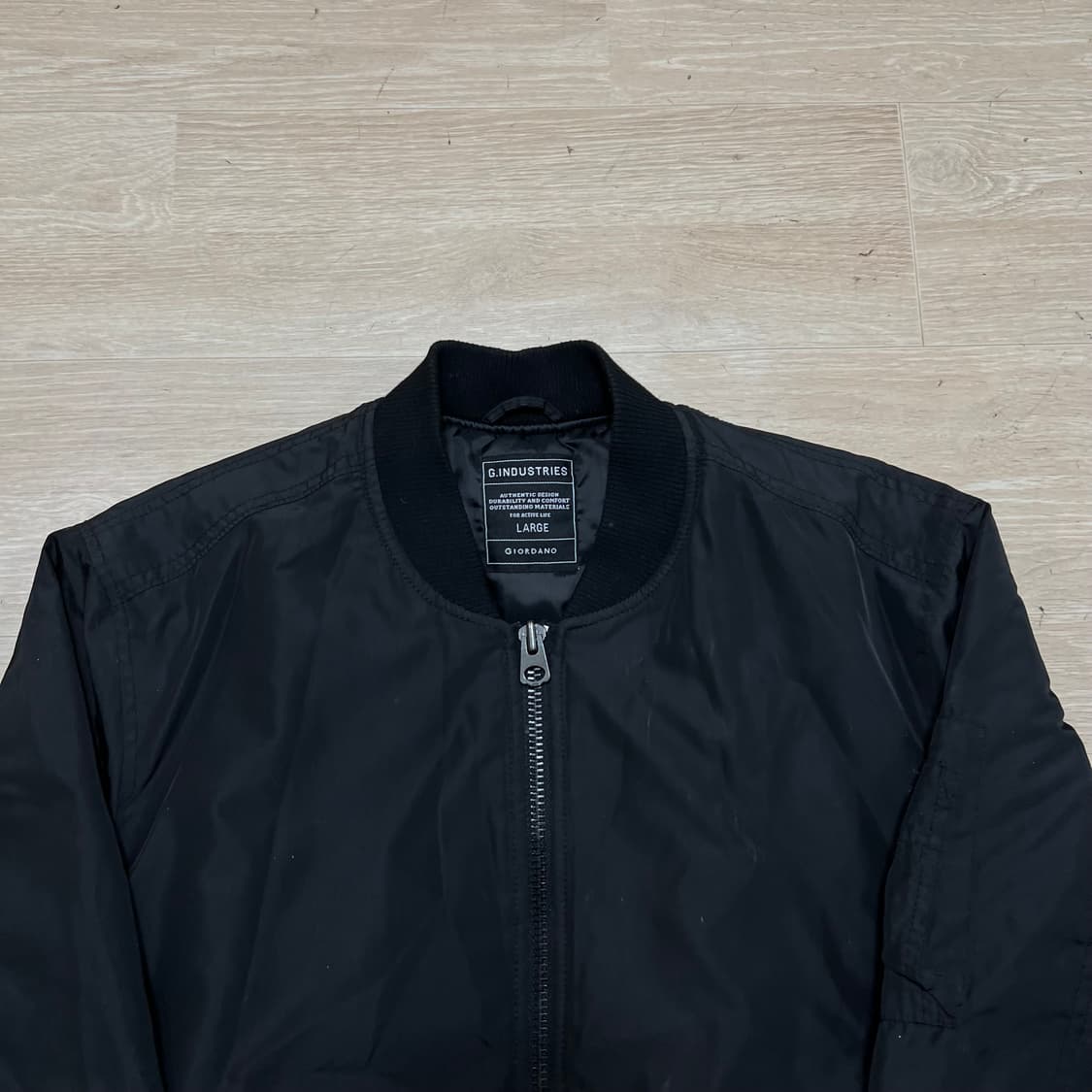 지오다노 포켓 MA-1 항공점퍼 봄버자켓 [블랙] L/100 상품이미지2