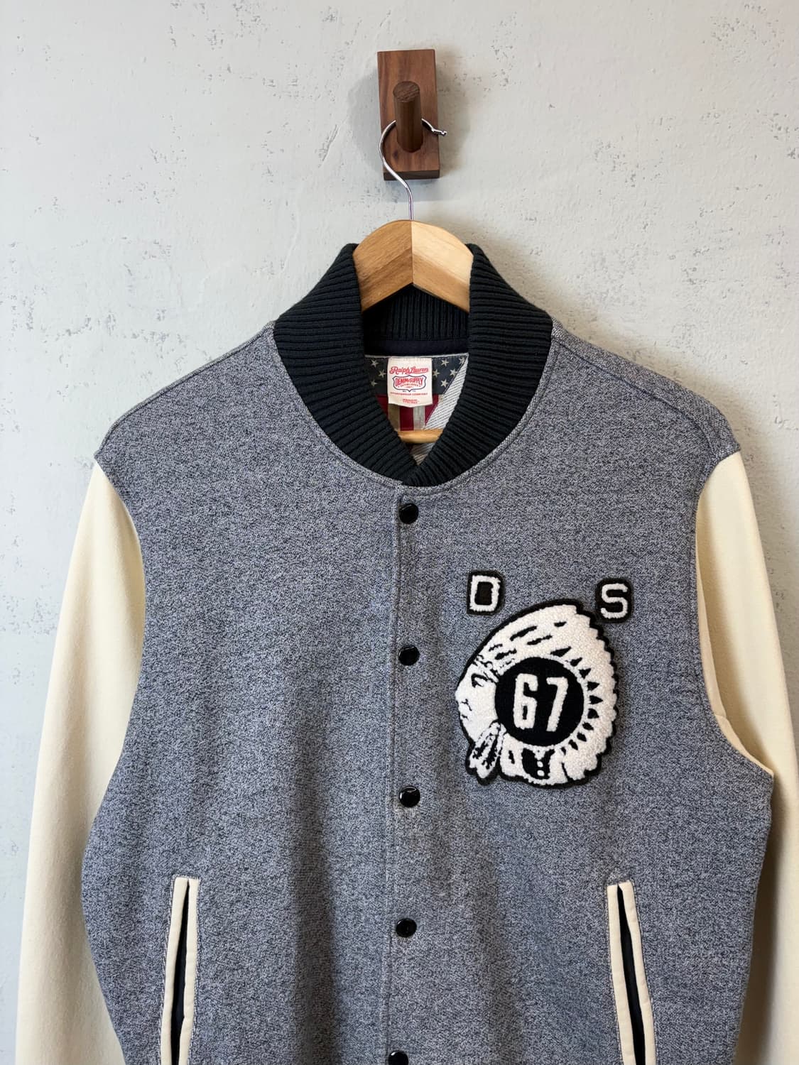 폴로랄프로렌 데님앤서플라이 인디언헤드 바시티 자켓 상품이미지6