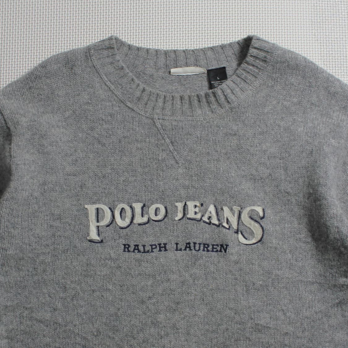 90's Polo 폴로 진스 랄프로렌 울 로고 니트 상품이미지2