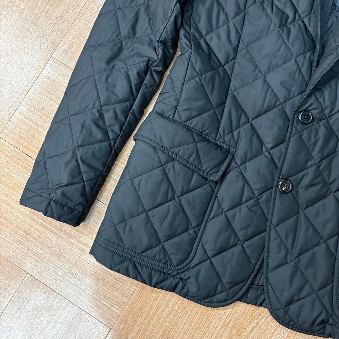 폴로 랄프로렌 우먼즈 블랙 패디드 블레이저 자켓 상품이미지3