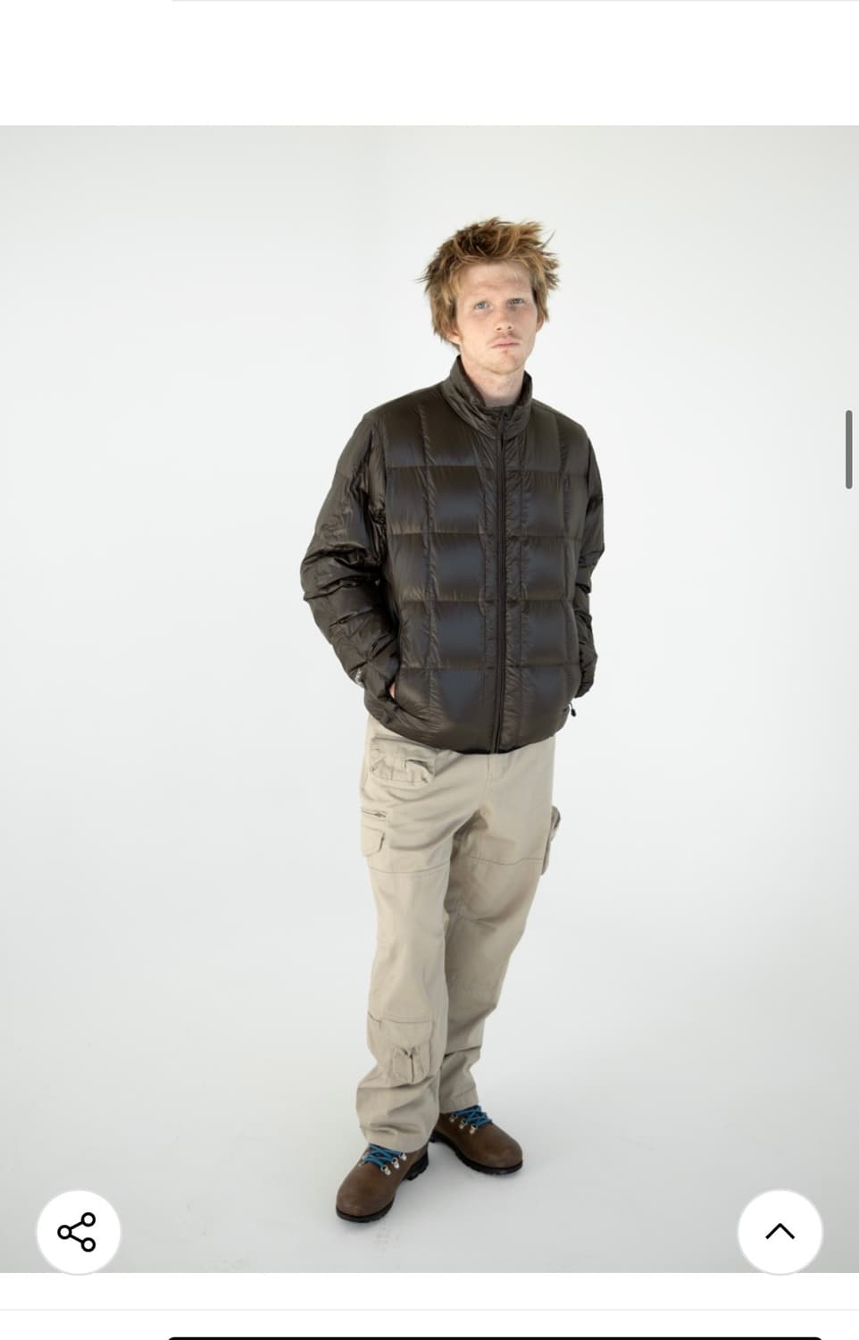 디네뎃 퍼텍스 라이트다운 브라운블랙 S사이즈 판매 상품이미지2