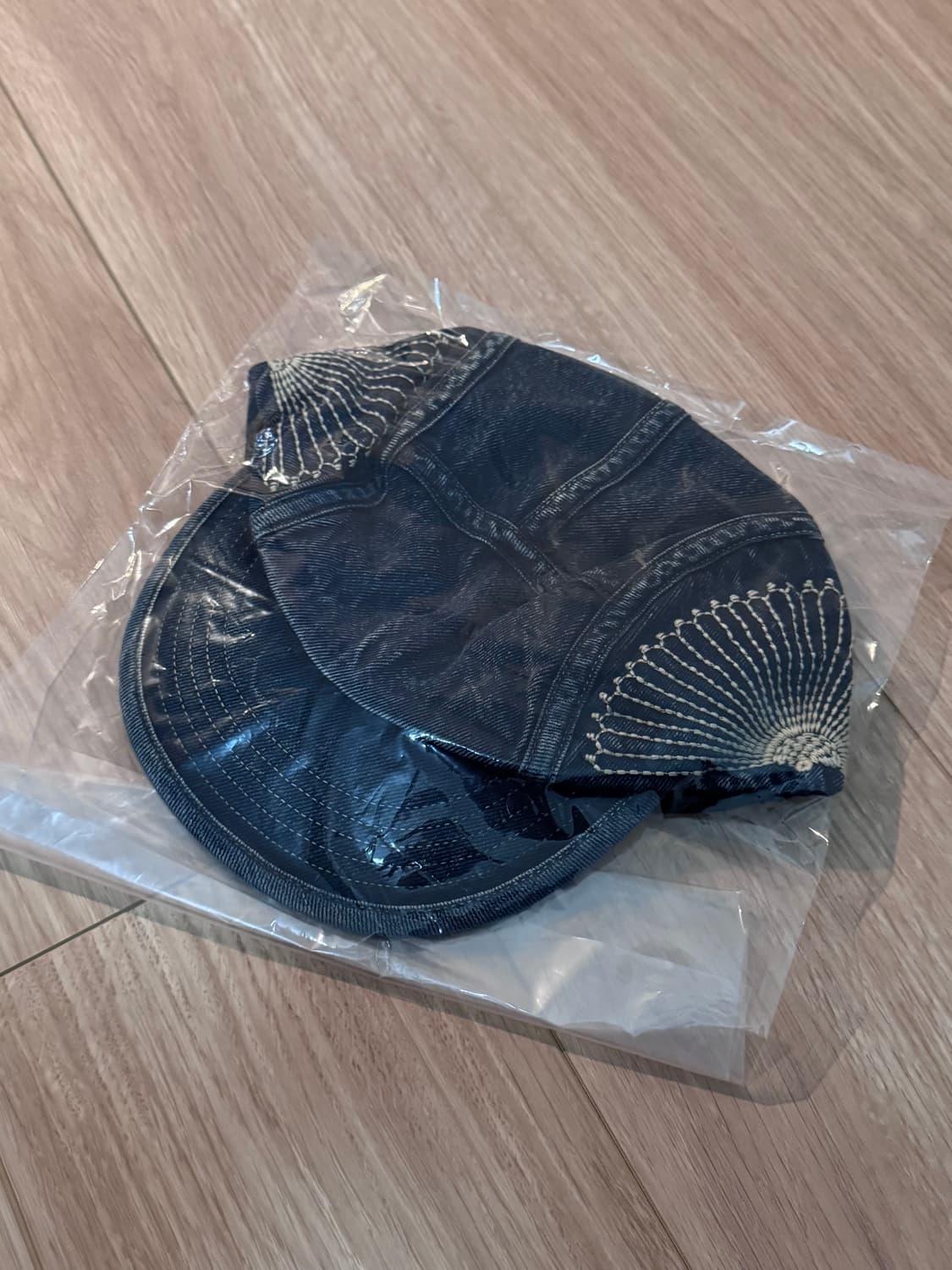 캐피탈 후로시키 자수 데님 캠프캡 인디고 상품이미지2