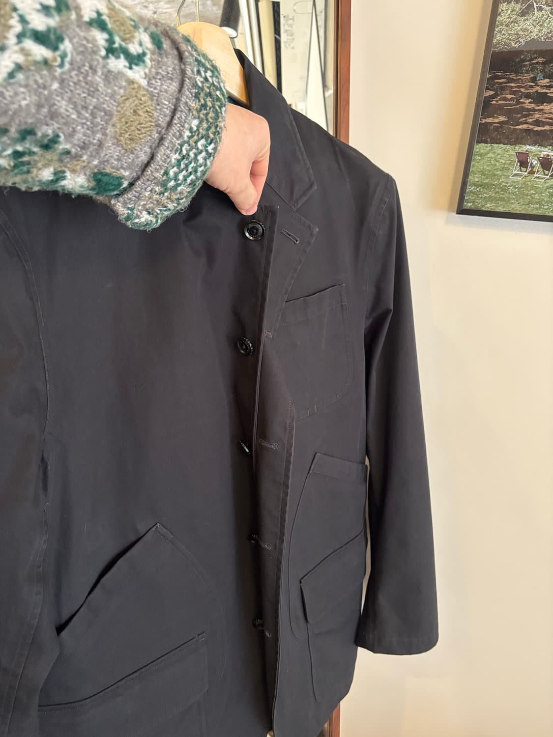 나나미카 블랙 고어텍스 자켓 상품이미지4