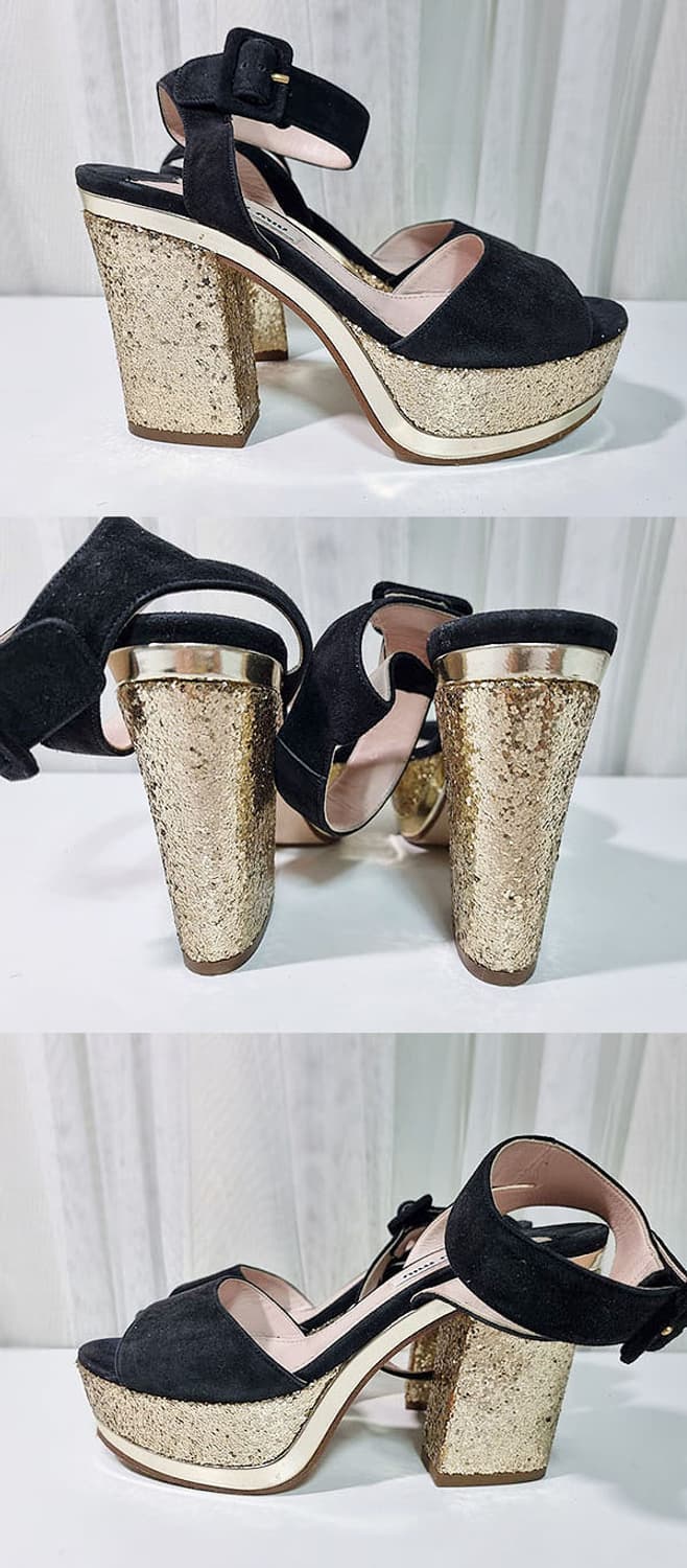 미우미우 스웨이드 샌들 225~230 상품이미지3