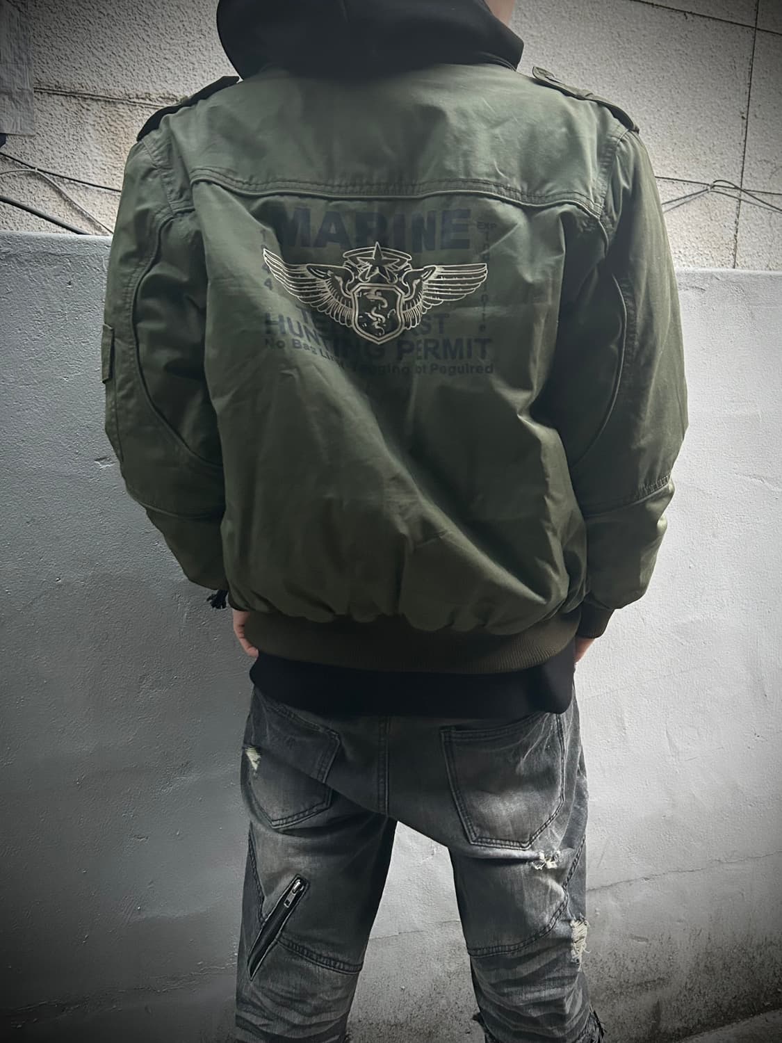 *Rare* 2000s 캠프5 밀리터리 카키 MA-1 자켓 상품이미지1