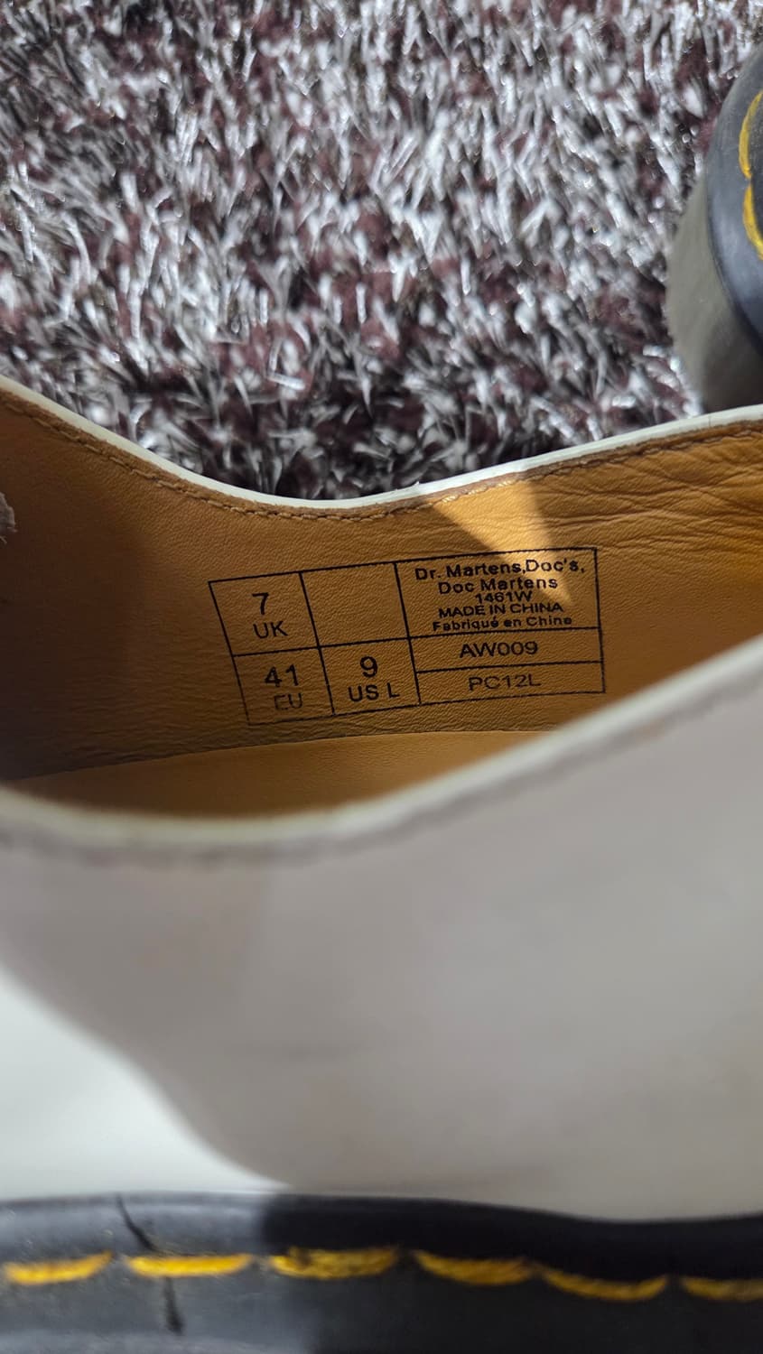 닥터마틴 1461 화이트 uk7 상품이미지7