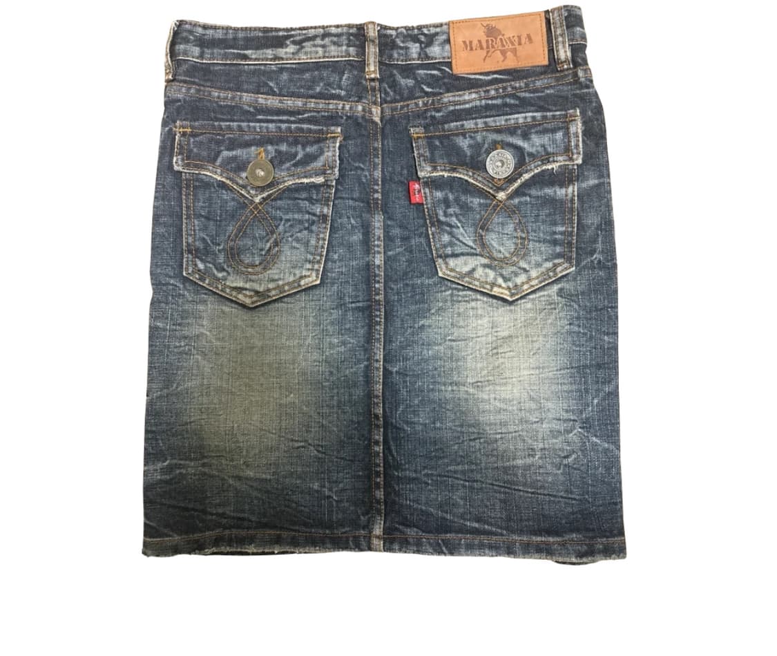 빈티지 y2k 워싱 청치마 상품이미지2