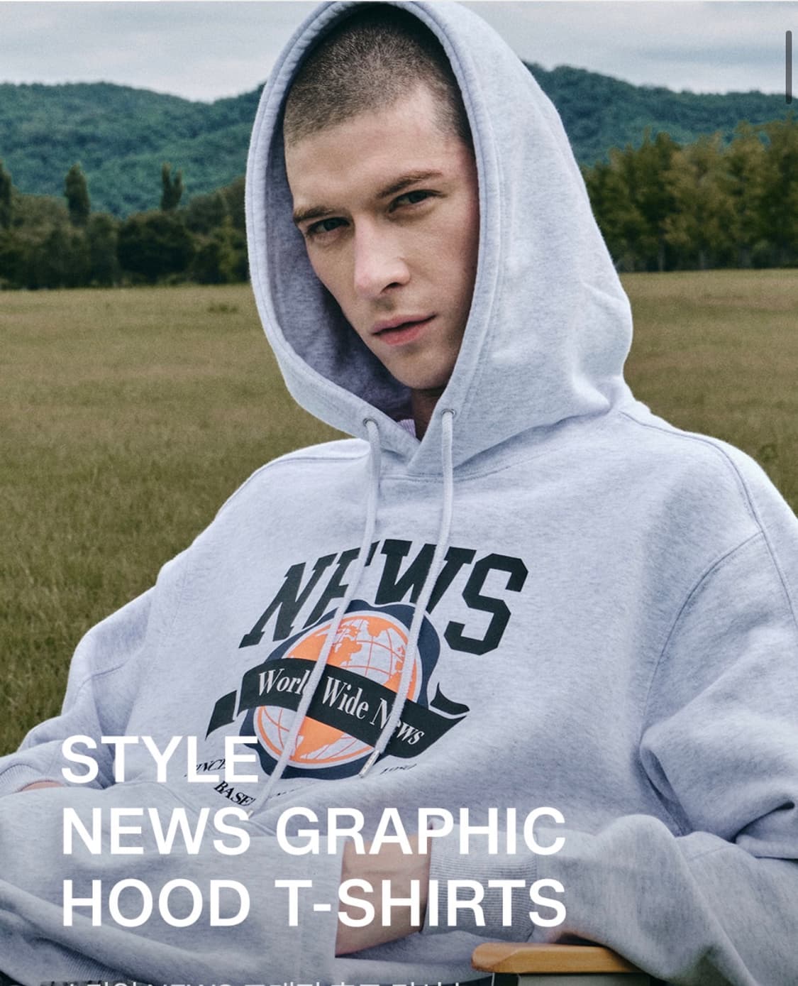 95) CNN 후드티 후드티셔츠 남녀공용 상품이미지1