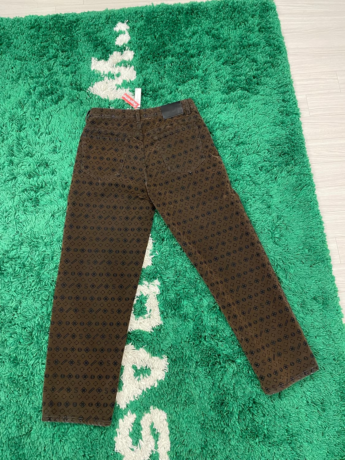 [30] 슈프림 24FW 플록 루즈 핏 진 상품이미지3
