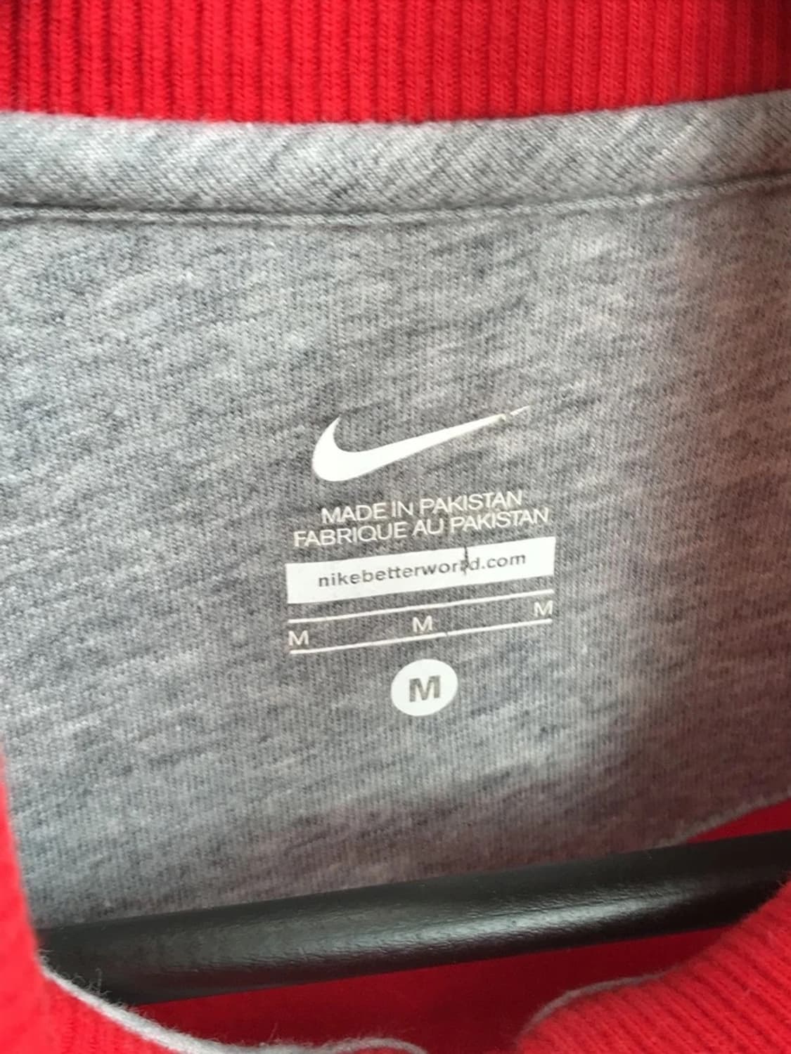 Nike Spellout Red Zip-up Sweatshirt 상품이미지6