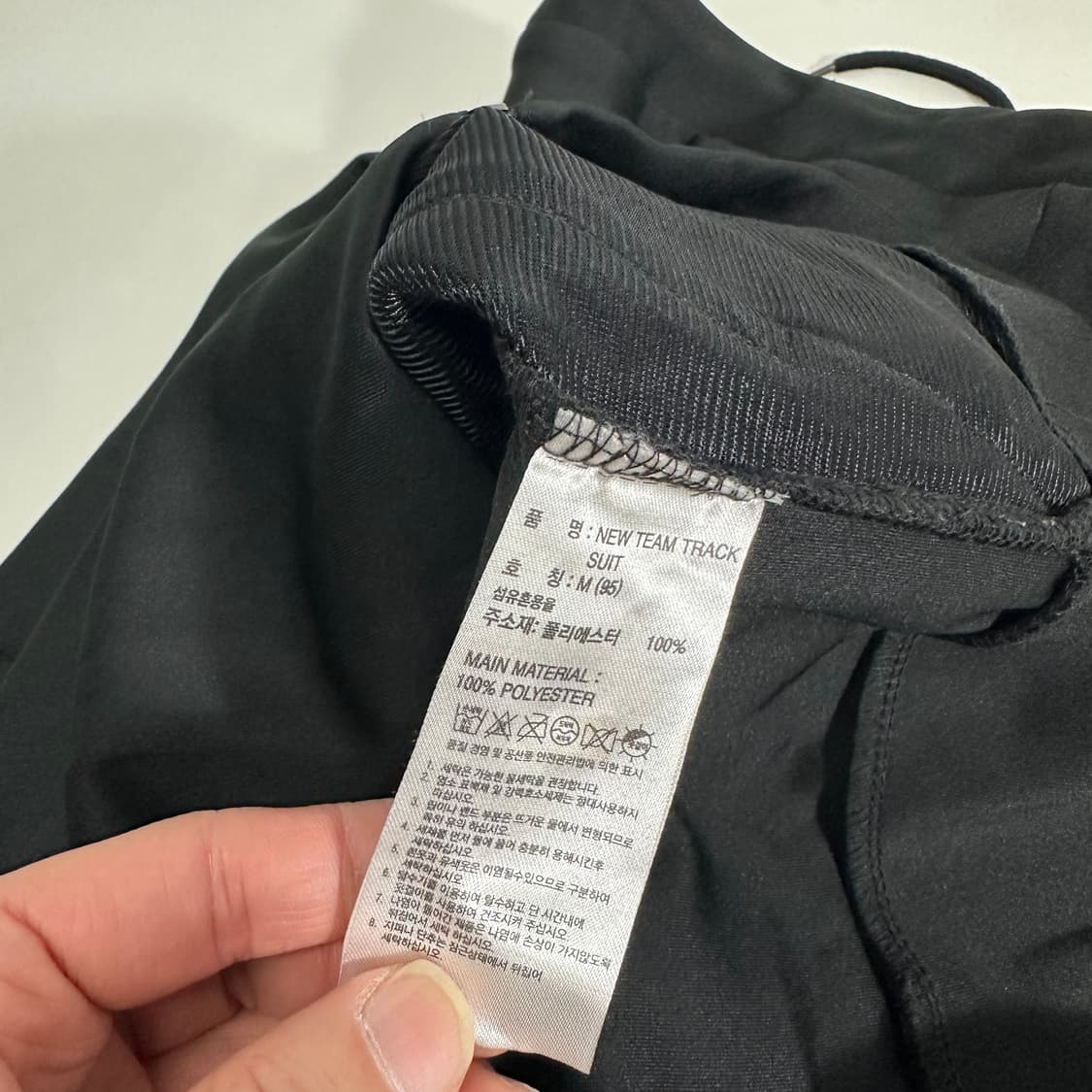 M 아디다스 블랙 어깨로고 폴리 트레이닝 후드집업 상품이미지6