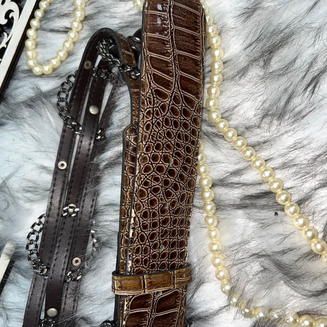 빈티지 브라운 파에톤 링 벨트 상품이미지3