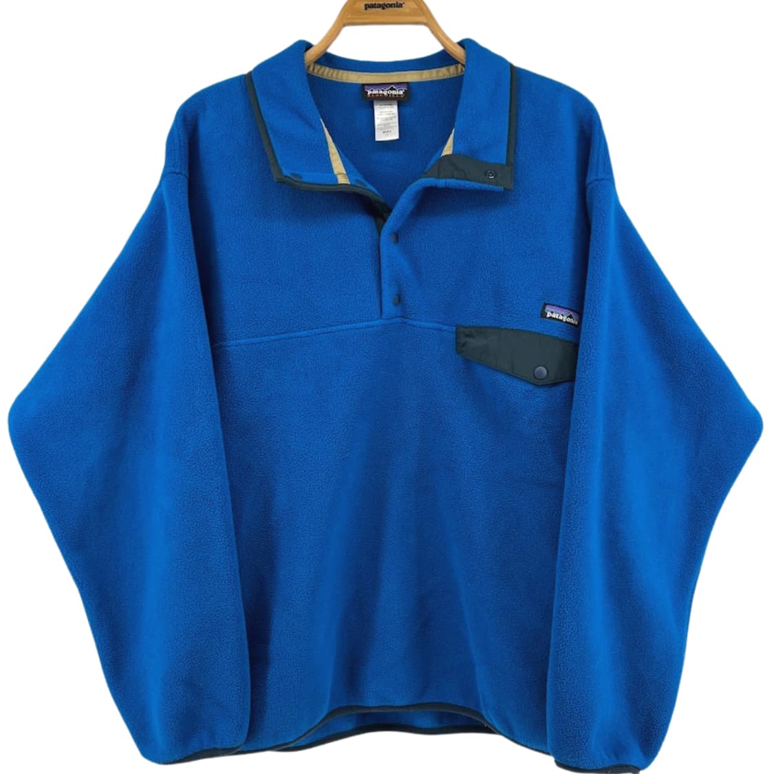 12FW 파타고니아 신칠라 스냅-T 플리스 블루/그린 상품이미지1