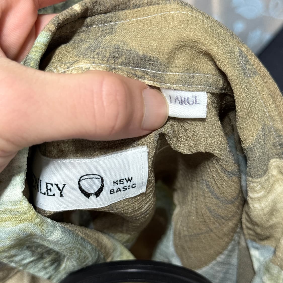 VTG 빈티지 유럽 에스닉 풀 패턴 원포켓 반팔 셔츠 상품이미지5
