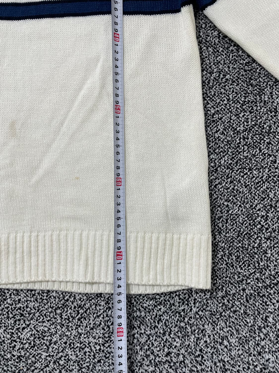 빈티지9. 아크네스튜디오 4 라인 스트라이프 페이스 패치 니트 스웨터  상품이미지7