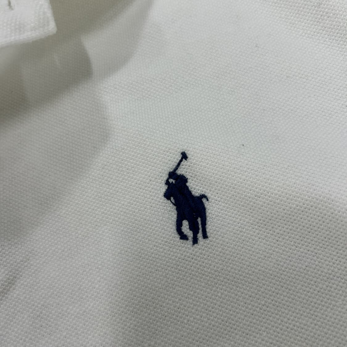 폴로 랄프로렌 화이트 반팔 카라티 m 상품이미지5