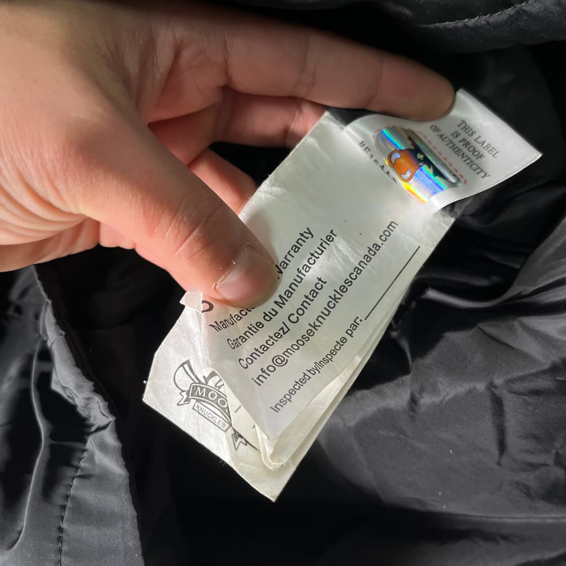 100 무스너클 스틸링 블랙 폭스퍼 구스다운 롱패딩 상품이미지7