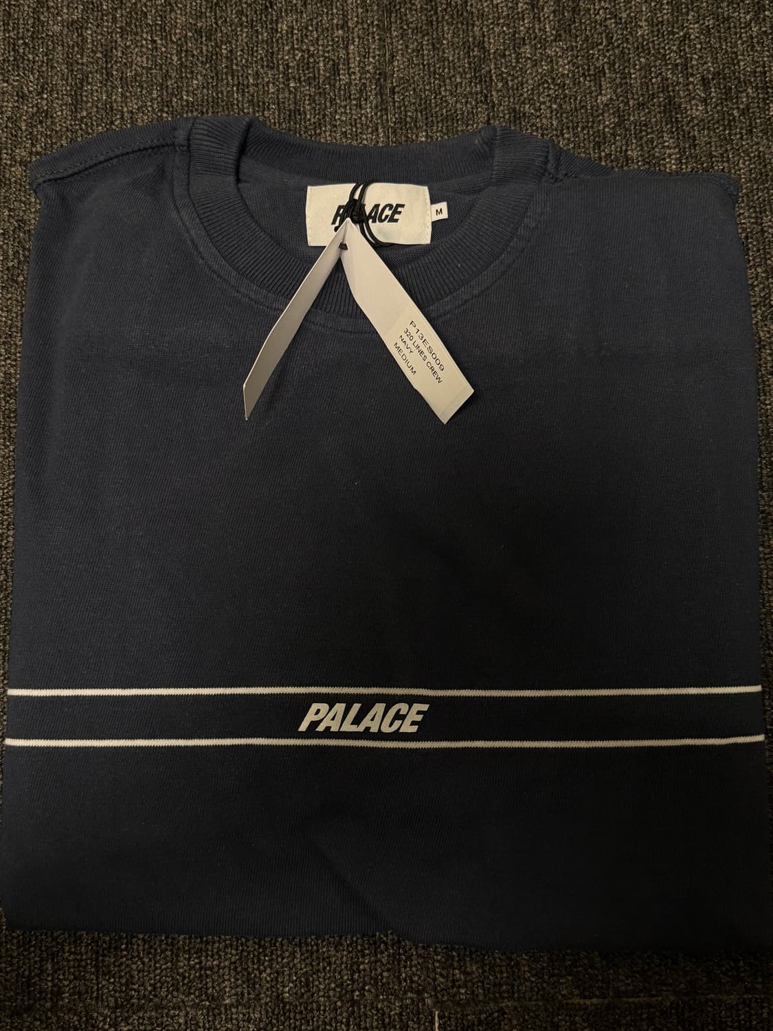 [M] 팔라스 320 라인 크루 맨투맨 네이비 17fw 상품이미지3