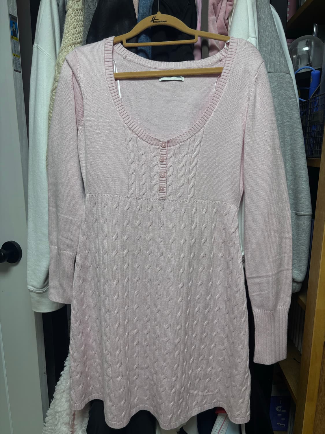 홀리스터 딸기우유 핑크 니트 원피스 판매 상품이미지1