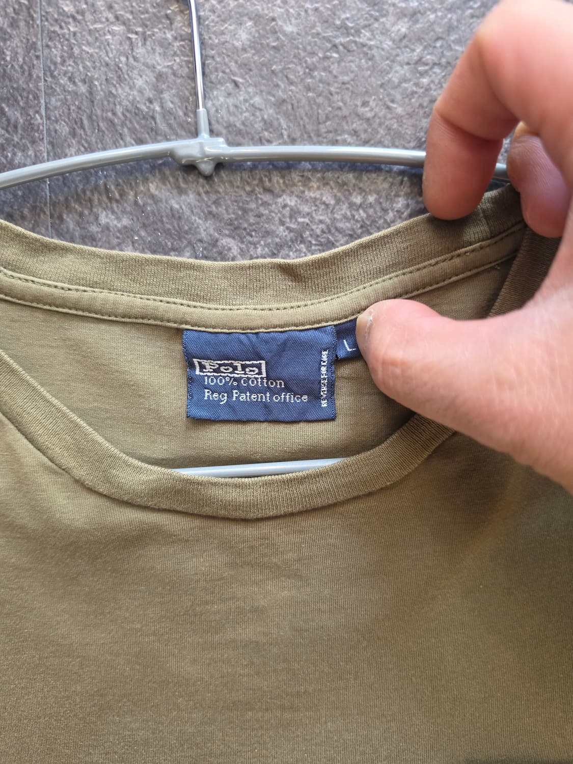 폴로 랄프로렌 카키 포켓 반팔티 L 상품이미지3