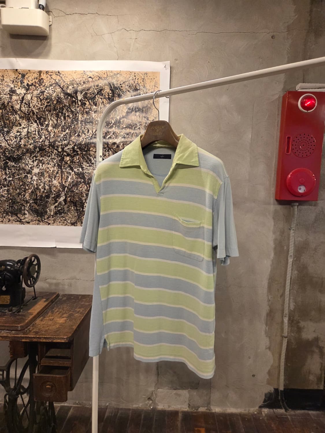 에르메네질도 제냐 스포츠 오픈칼라넥 티셔츠  상품이미지1