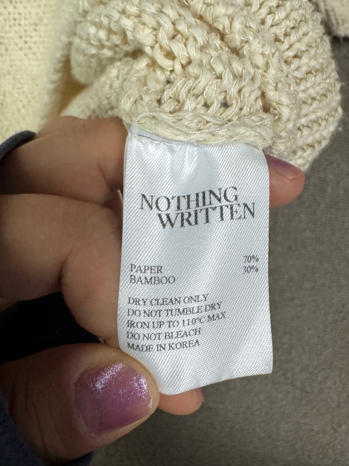 낫띵리튼 코튼 폴로 풀오버 반팔 니트 여름니트 상품이미지4