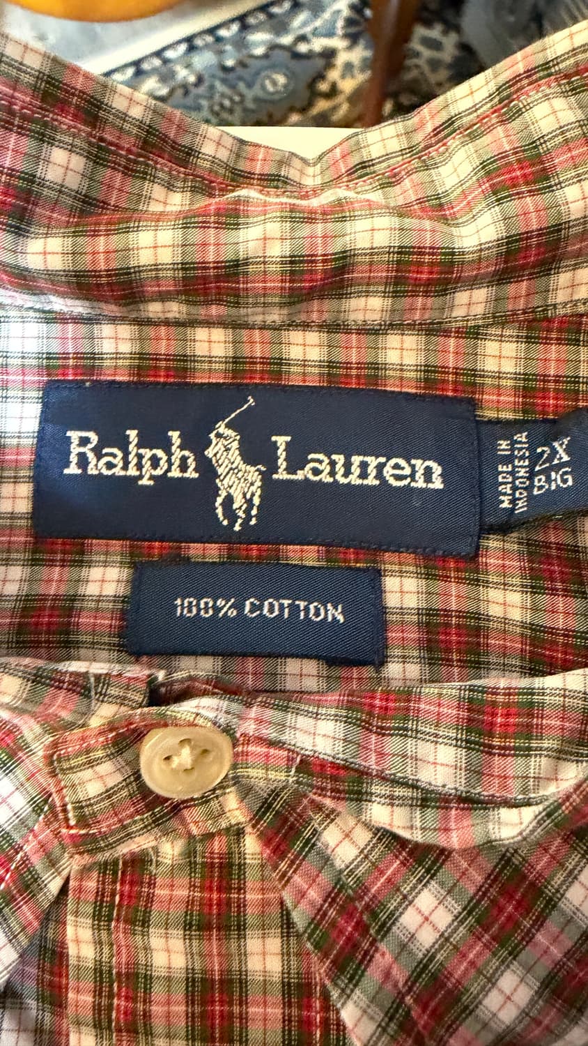 폴로 랄프로렌 체크 셔츠 빅사이즈 상품이미지3