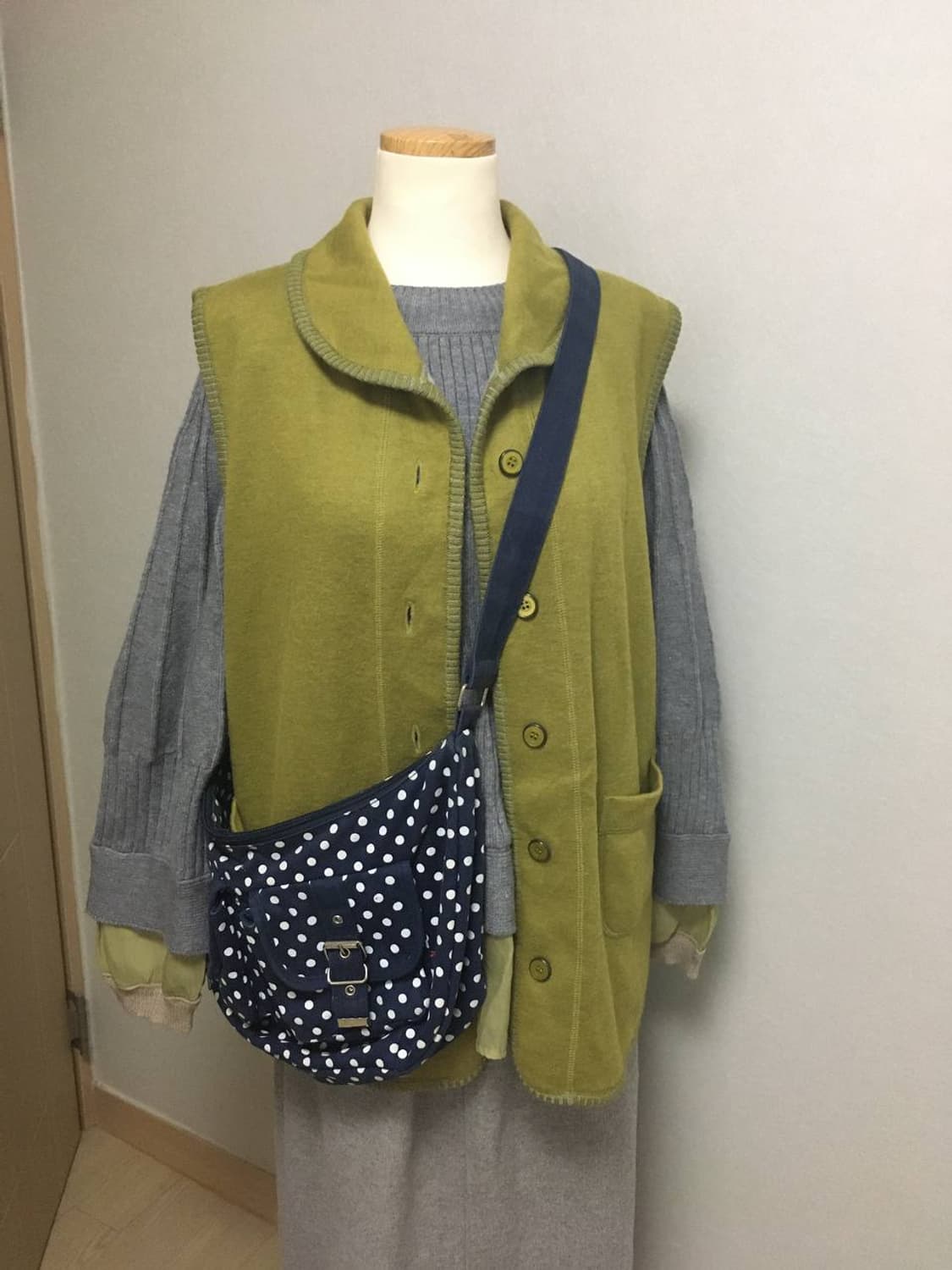 일본빈티지 하구미 모리걸 상의 코디세트 상품이미지3