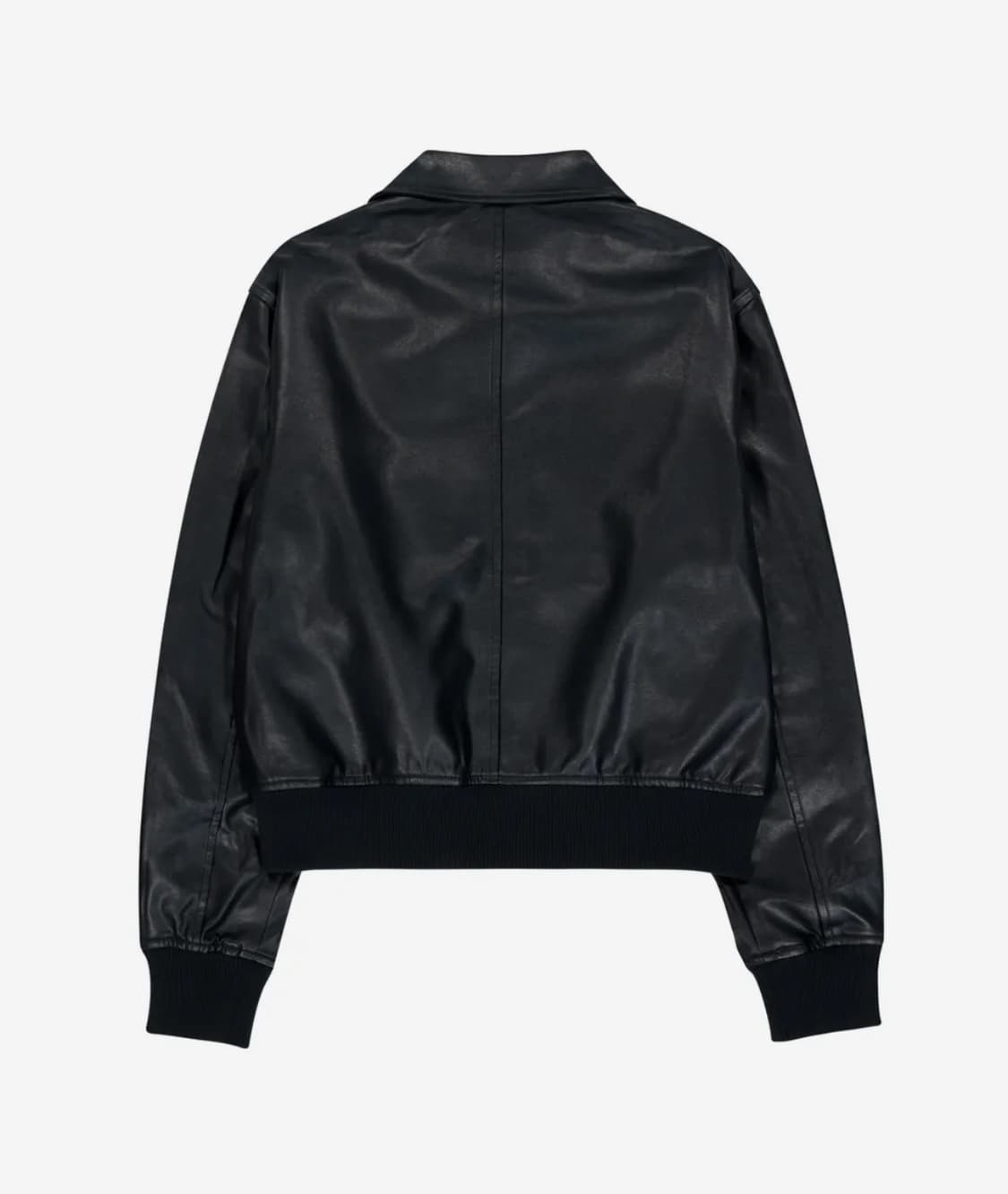 Western Collar Leather Jacket (Black) 2 상품이미지2