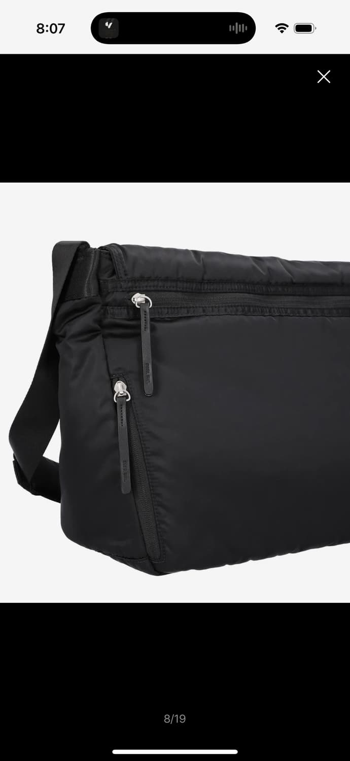 레이븐 오블리크 메신저 백/블랙 상품이미지8