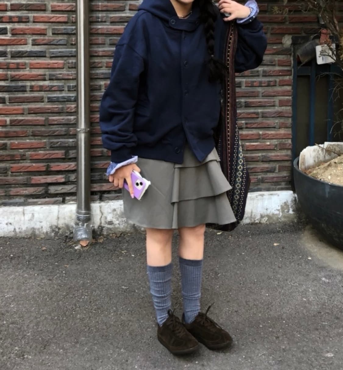 언발 캉캉 밴딩 스커트 상품이미지1