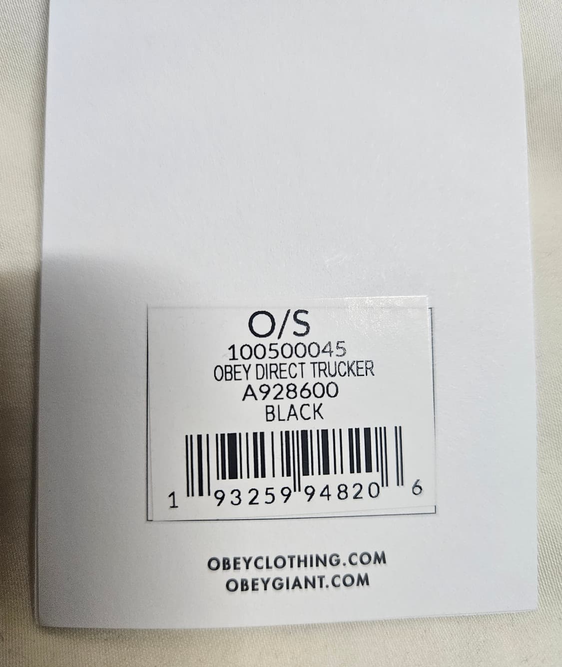 Obey 블랙 메쉬캡 상품이미지5
