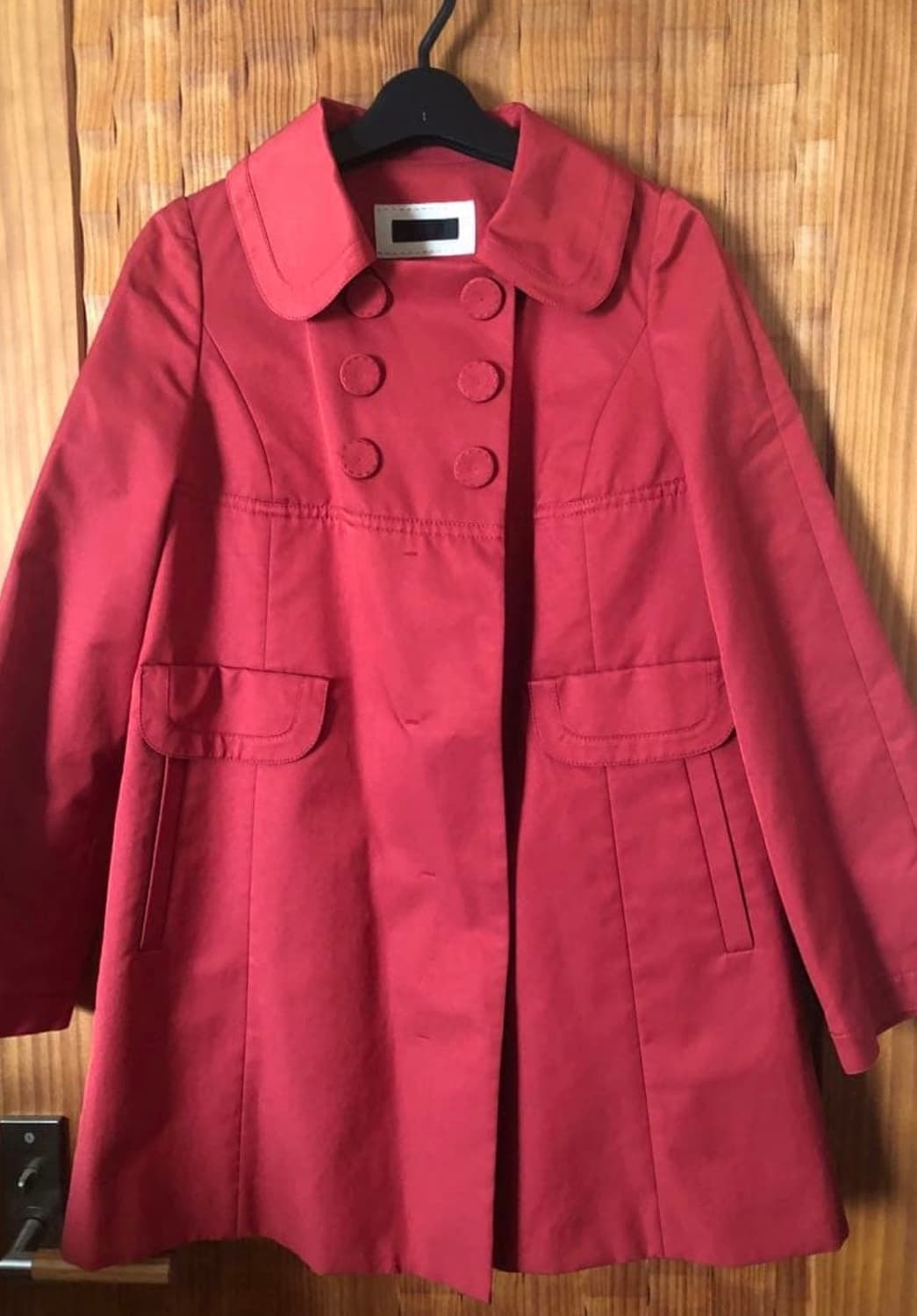 To be chic 피코트 미들코트 일본빈티지 레드 자켓 도트 버튼코트 상품이미지2