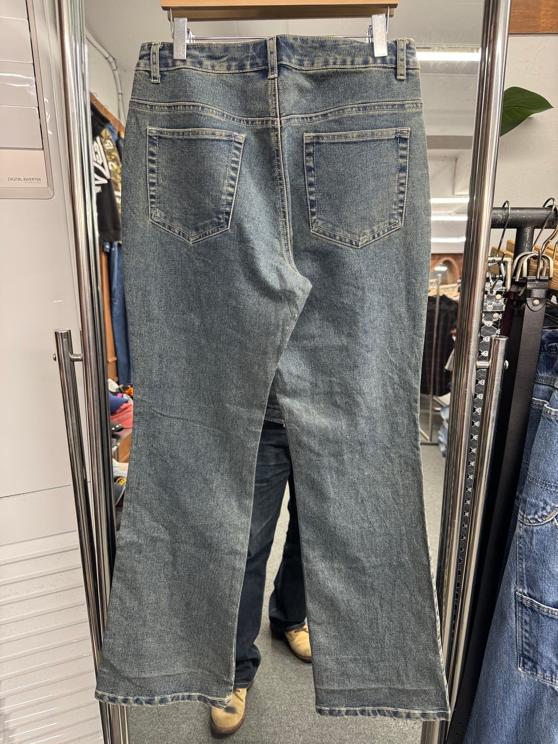 japanese vintage jie bird 여성 부츠컷 데님팬츠 상품이미지4