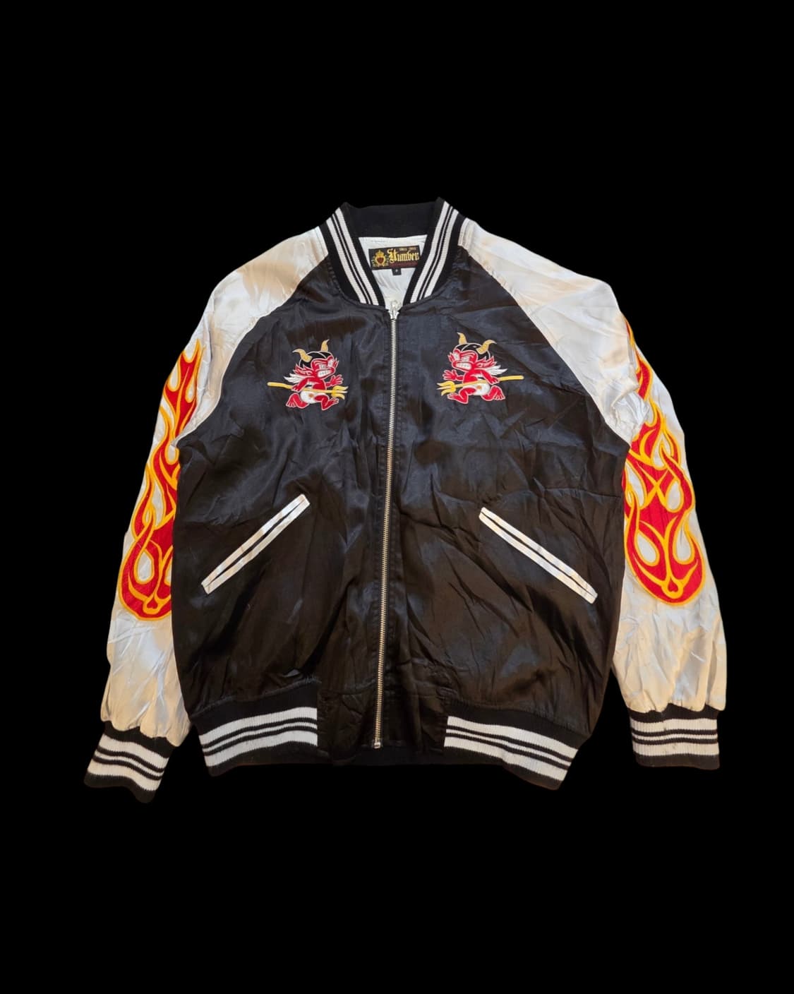 험버 스포츠웨어 자수 스카잔 자켓 상품이미지2