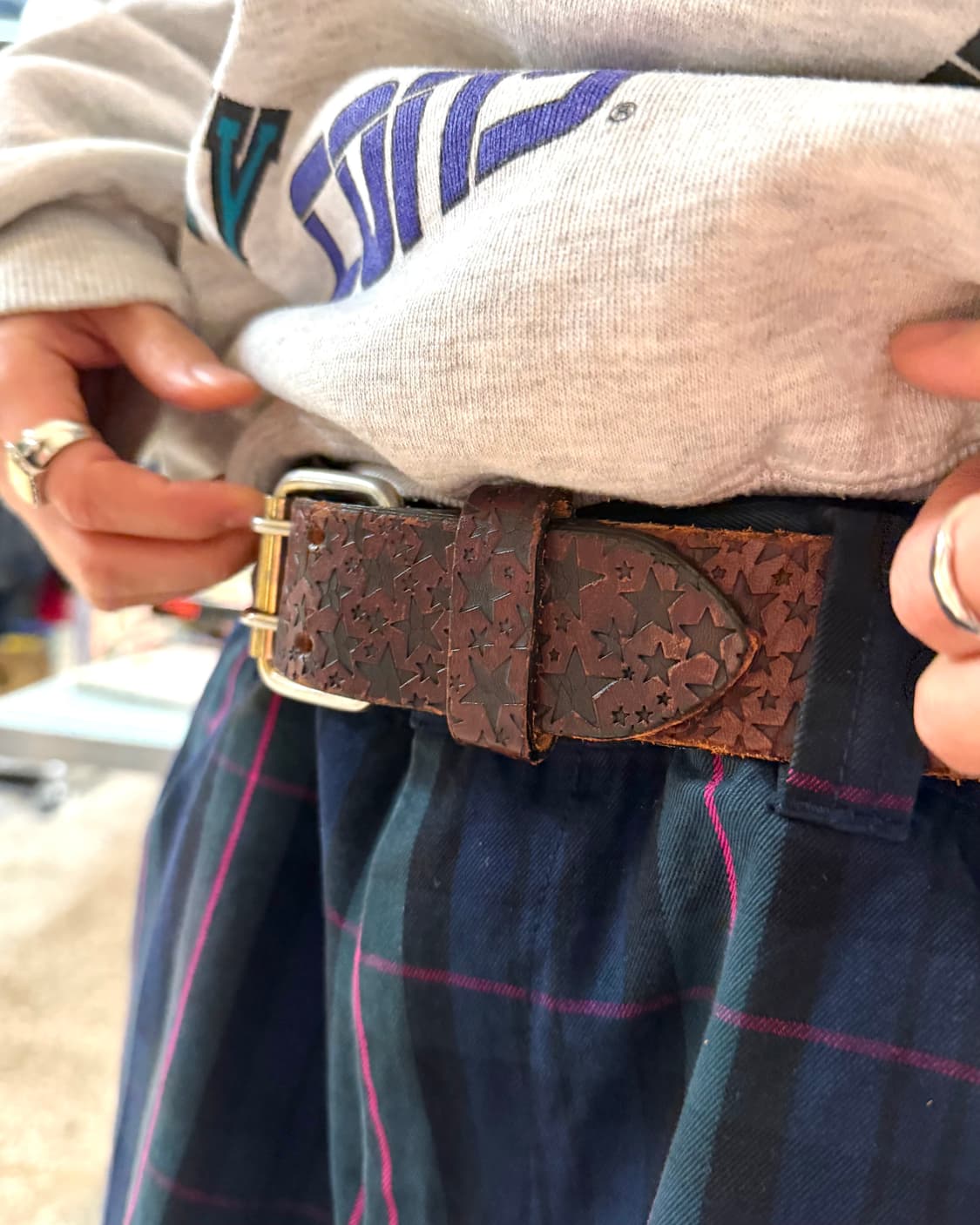 슈프림 스타 레더 벨트 상품이미지1