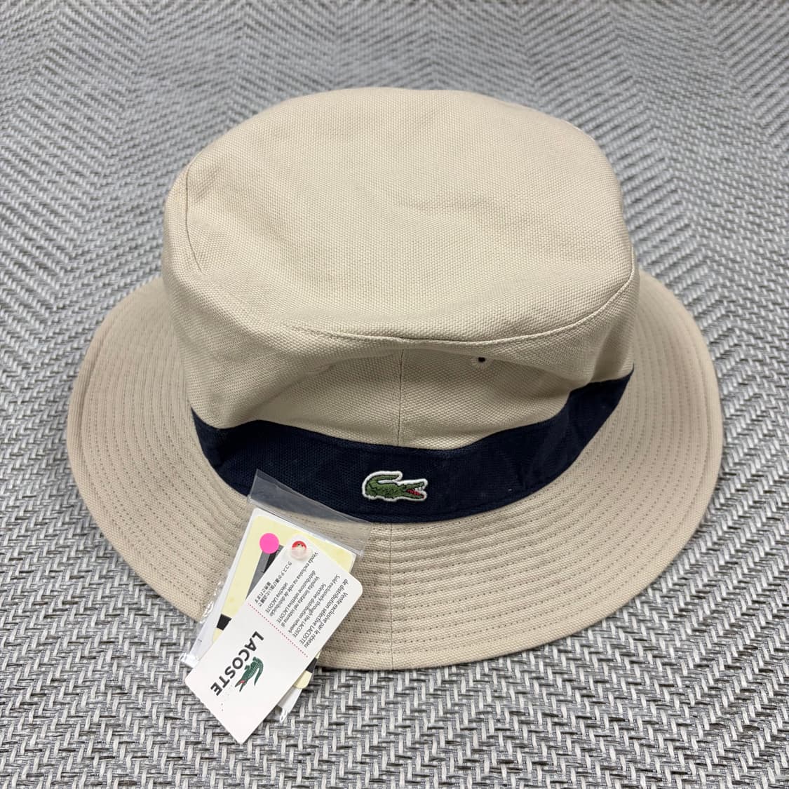 (58.5)라코스테 양면 벙거지 새상품 상품이미지1