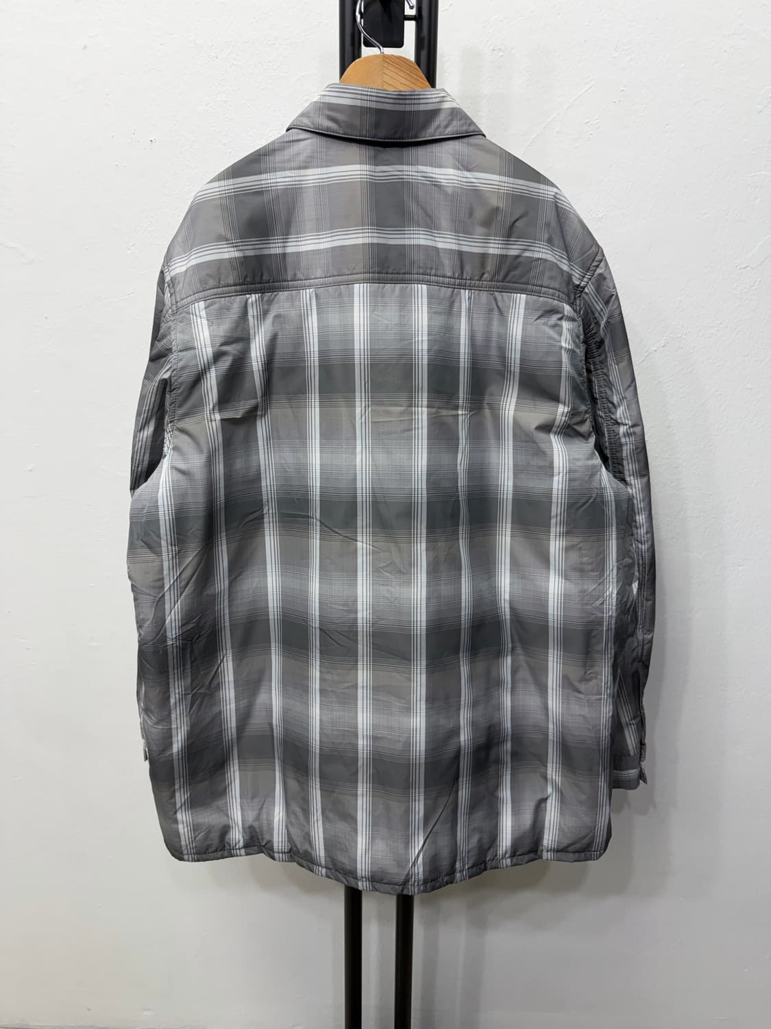 정품) COS 코스 남성 체크 경량패딩 자켓 L 상품이미지5