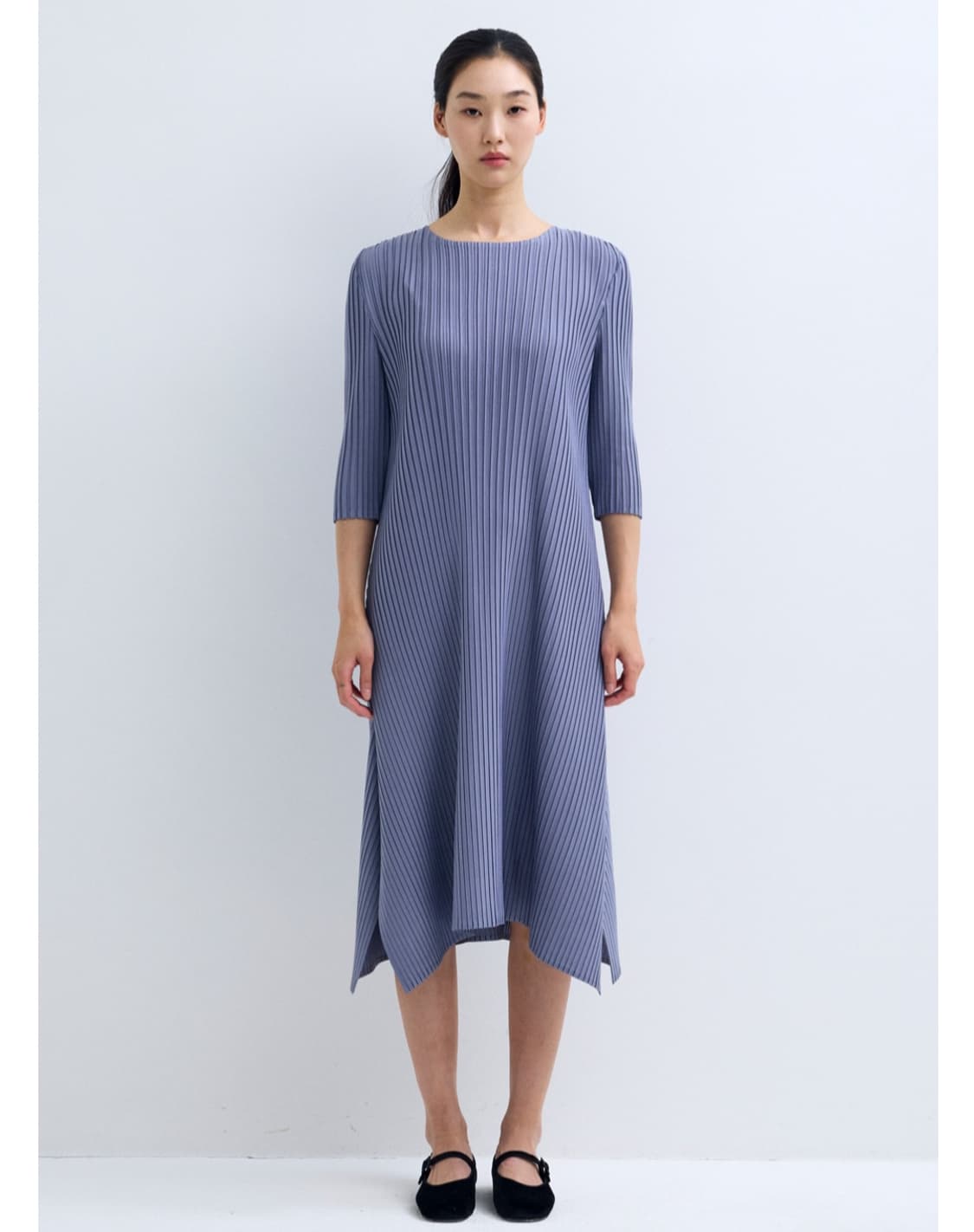 플리츠미 사이드슬릿 A라인 5부 원피스 (정가15.8/전체품절) 새상품 상품이미지6