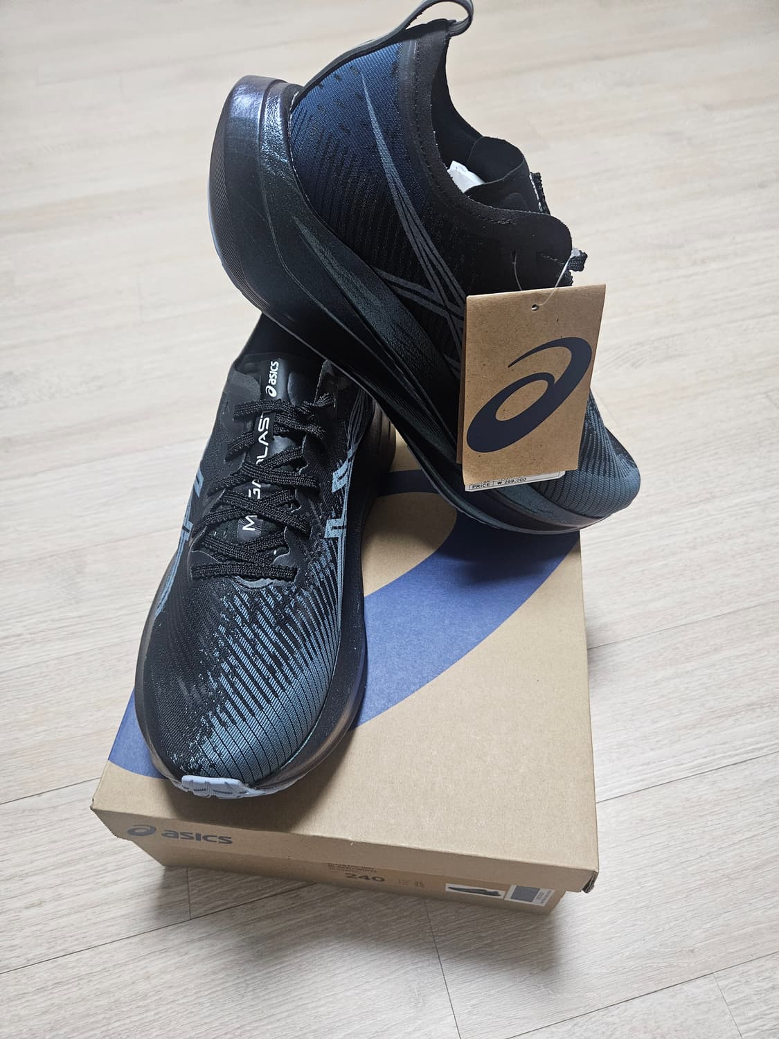 아식스 메가블라스트 블랙 240 새상품 상품이미지2