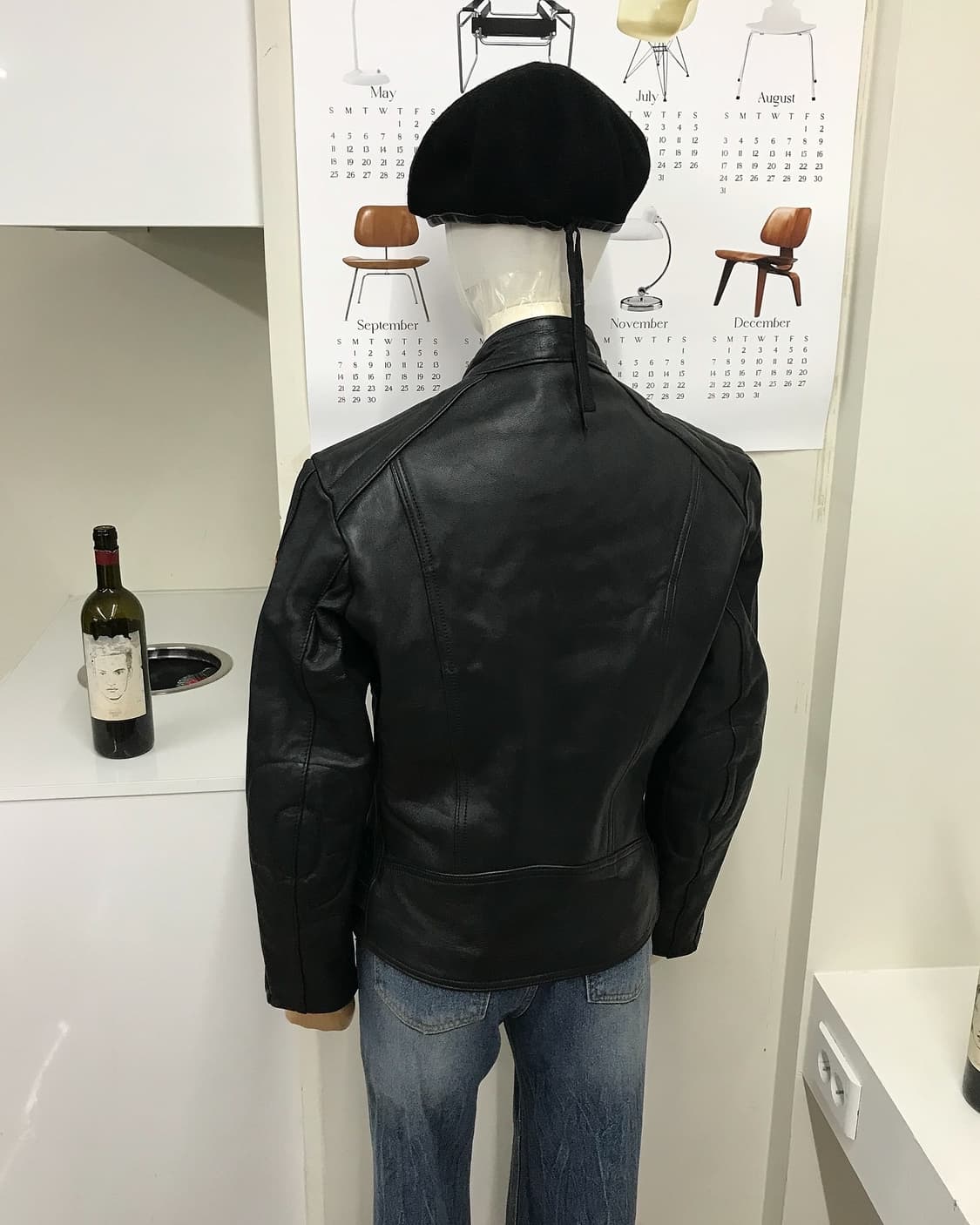 빈티지 레더 라이더 바이커 자켓 상품이미지8