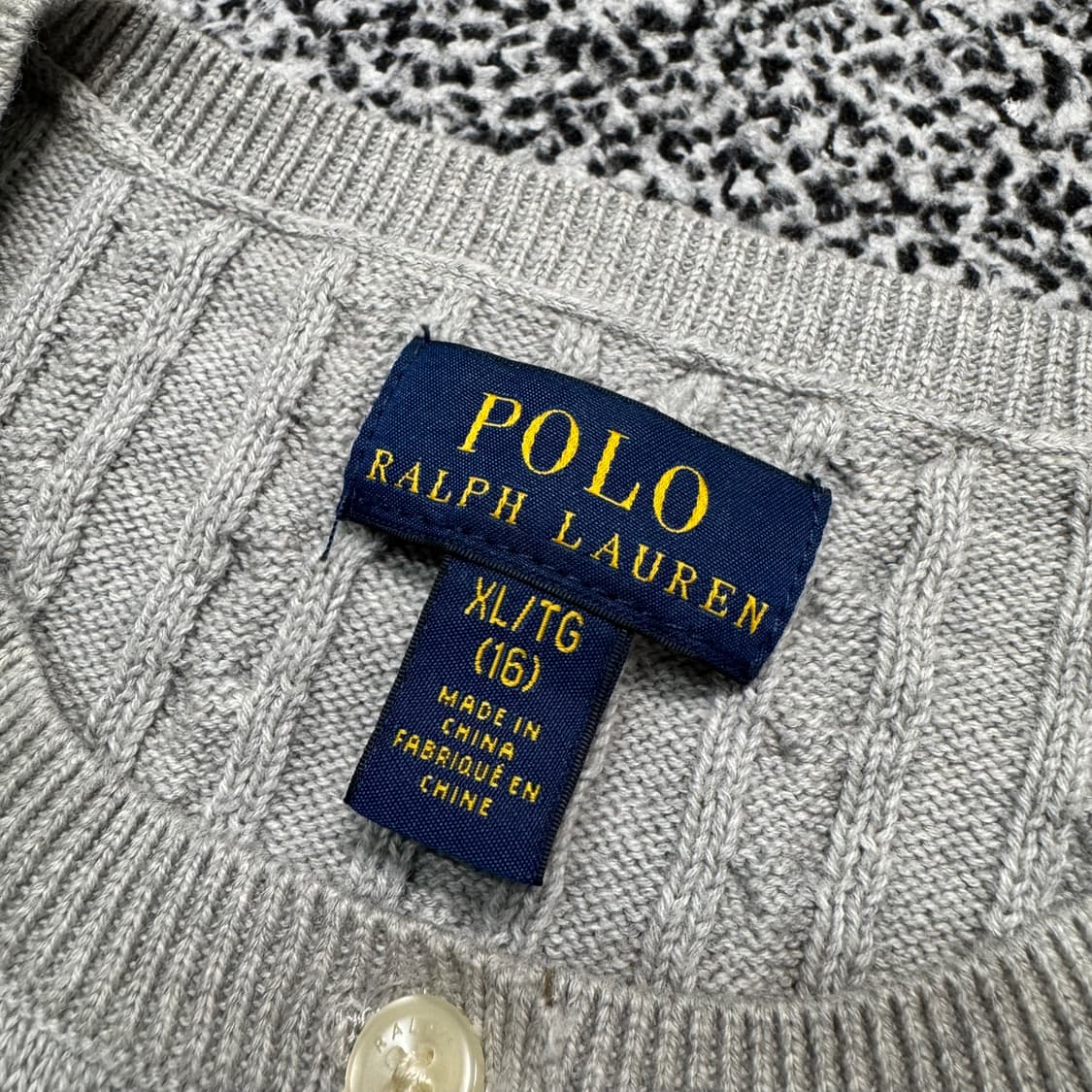 Name : 폴로 랄프로렌 시그니처로고 꽈배기 니트 가디건 :)  상품이미지3