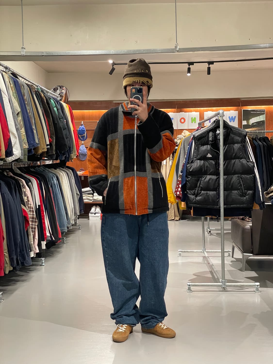 빈티지 니트 집업 상품이미지2