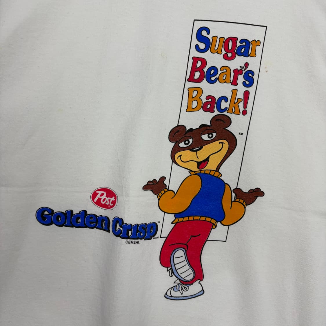 90s 시리얼 베어 프린팅 반팔 티셔츠 상품이미지4