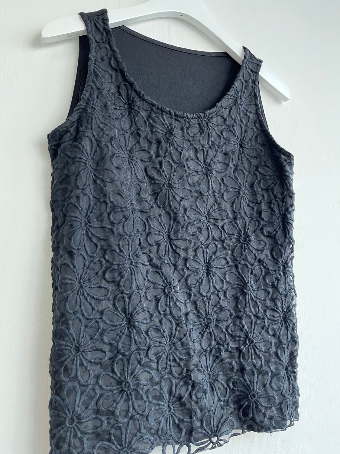 블랙 플라워 민소매 상품이미지2