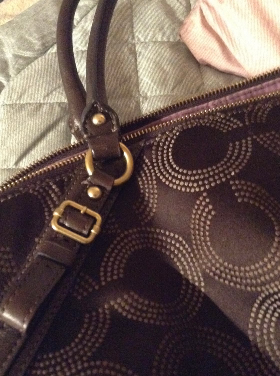 Coach brown tote hand bag 상품이미지7