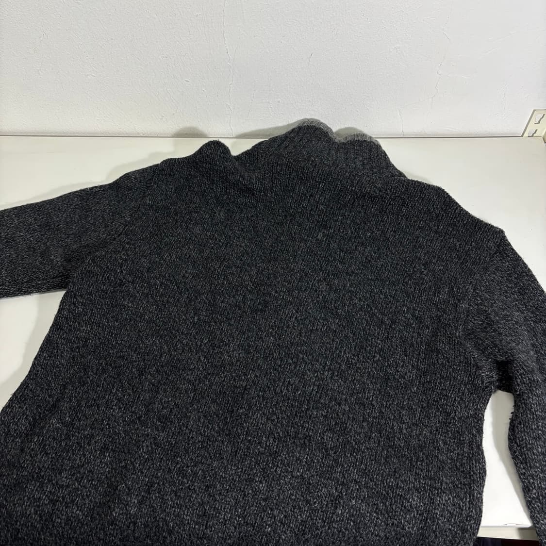 100 LEE 리 차콜 니트집업 상품이미지3