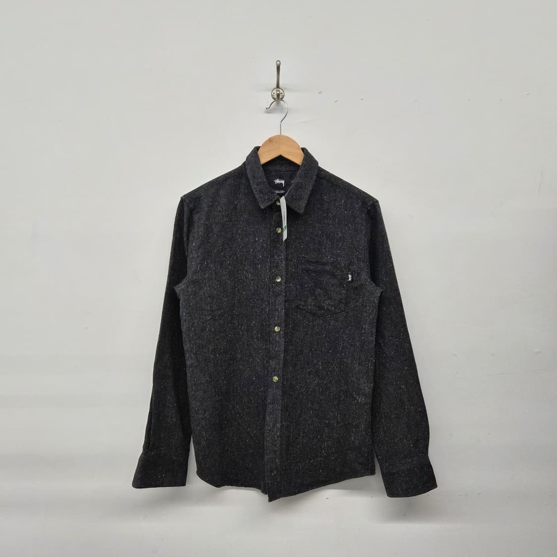 스투시 블랙 긴팔 셔츠 남녀공용 S 상품이미지1