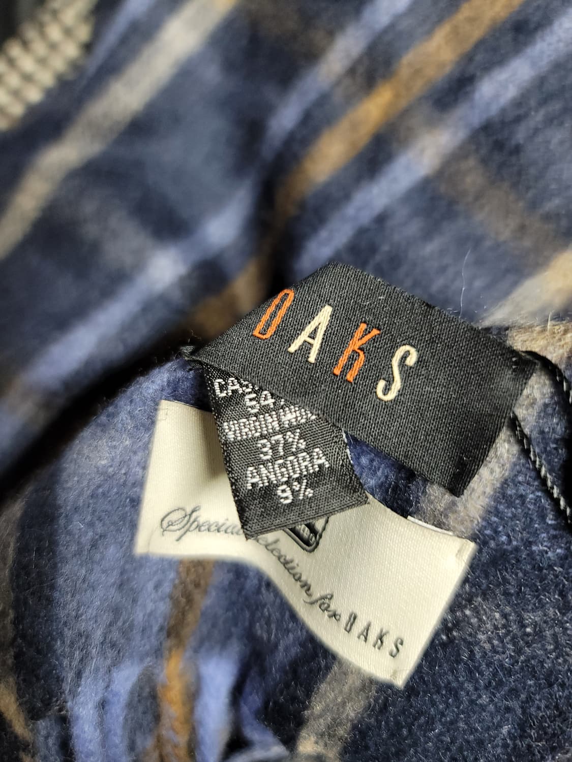 새상품 닥스 앙고라 캐시미어 체크 머플러 상품이미지4