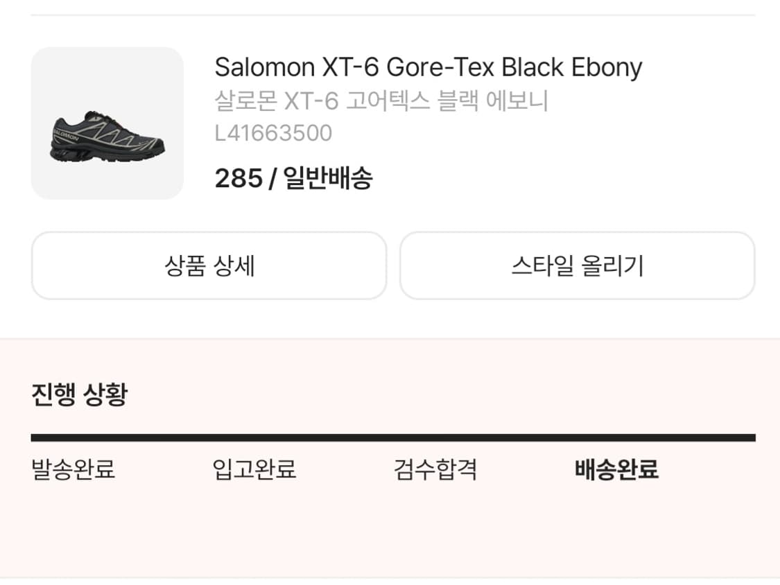 살로몬 XT-6 상품이미지2